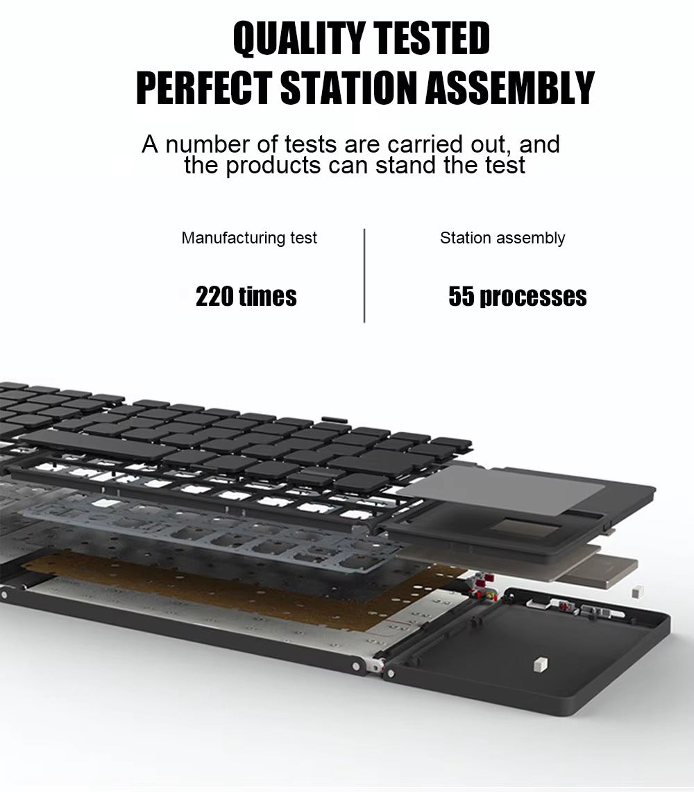 FoldEz™ - Mini Wireless Keyboard