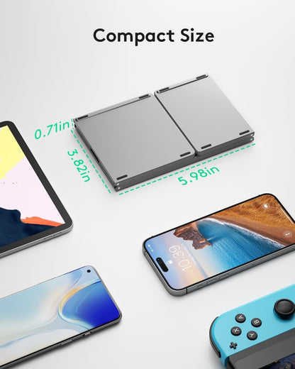 FoldEz™ - Mini Wireless Keyboard