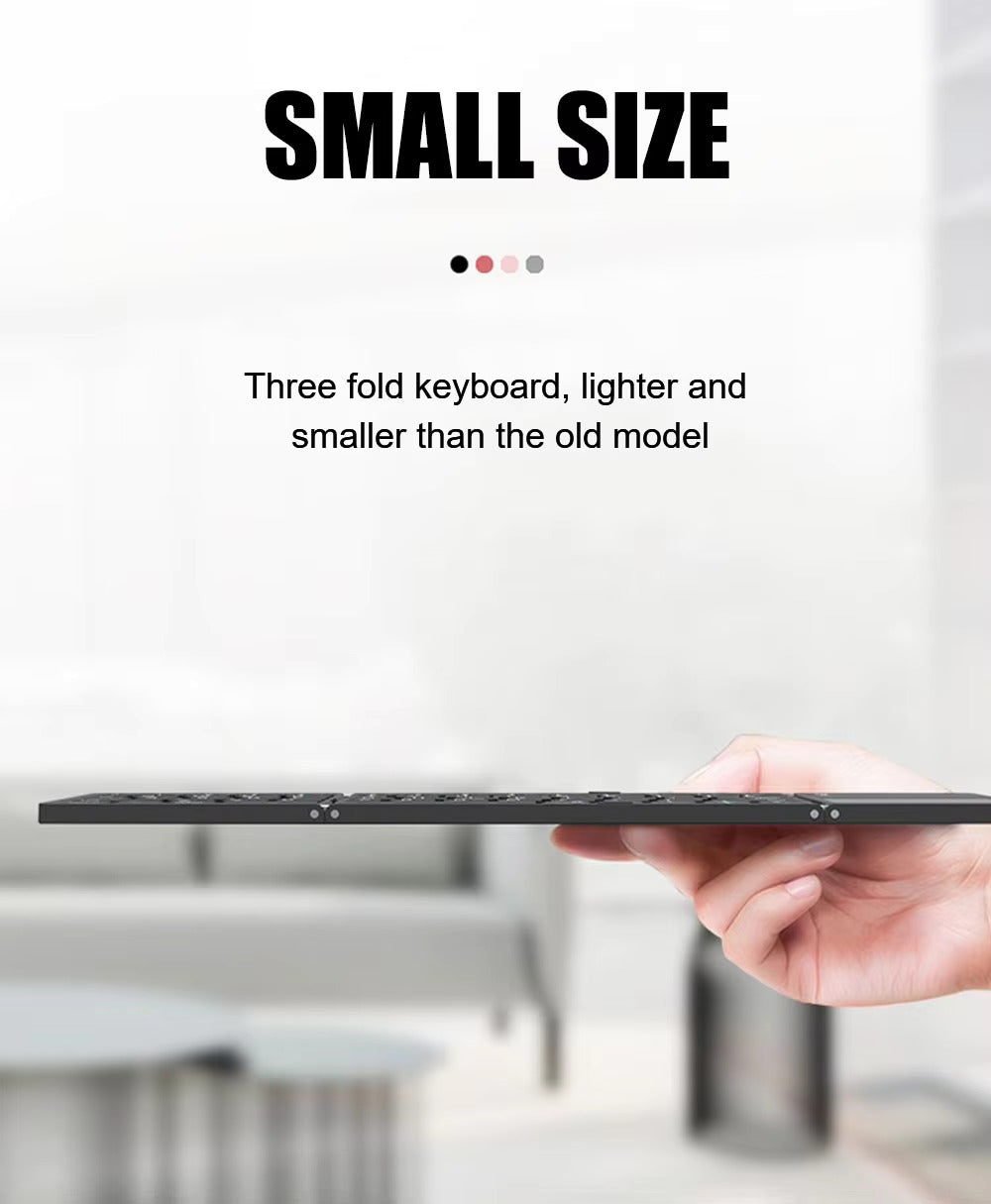 FoldEz™ - Mini Wireless Keyboard