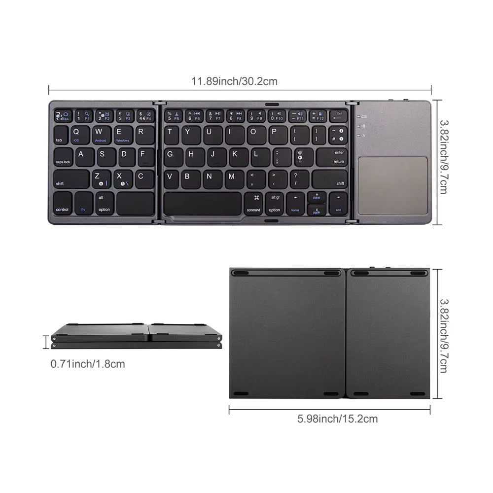 FoldEz™ - Mini Wireless Keyboard