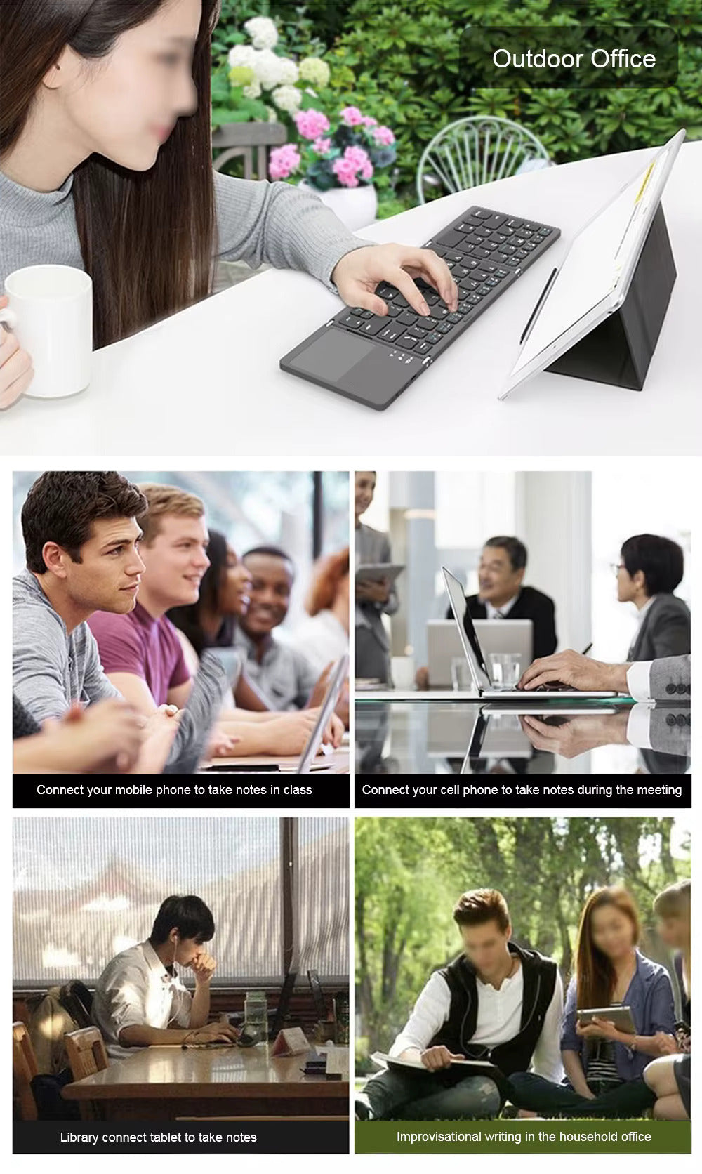 FoldEz™ - Mini Wireless Keyboard