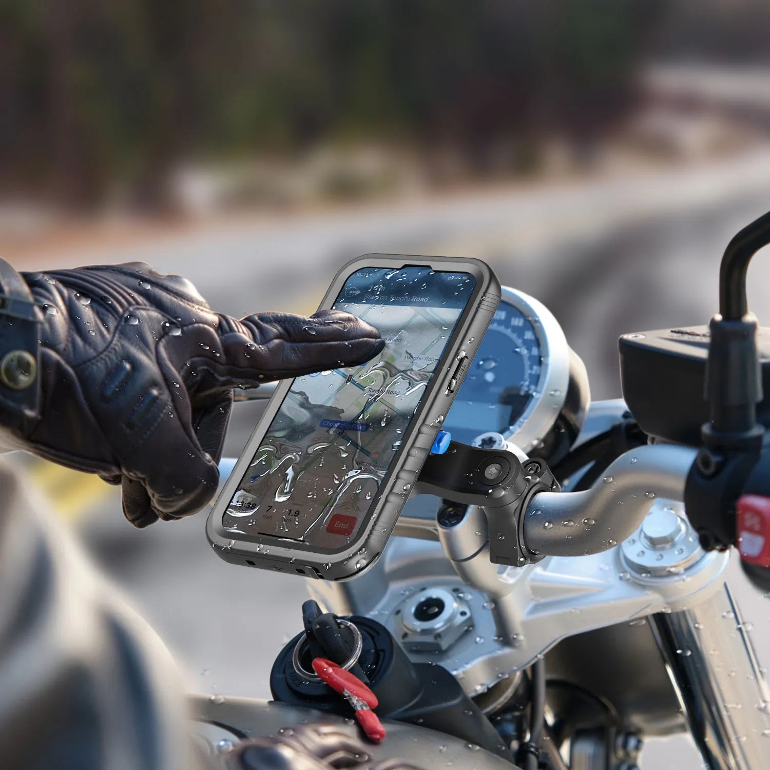 Waterproof Mobile Phone Holder Motorcycle Bike